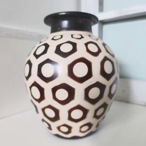 Peruvian Vintage Folkart Pottery Vase